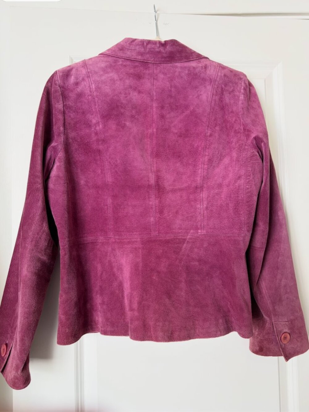 Vintage Liz Claiborne Berry Suede Blazer Size 14 Y2K - Picture 4 of 4
